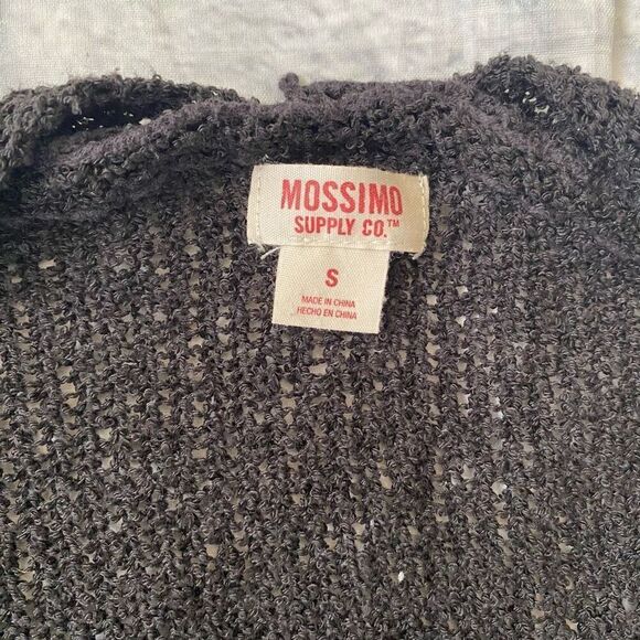 Mossimo women S open front loose knit cardigan black - Picture 5 of 9